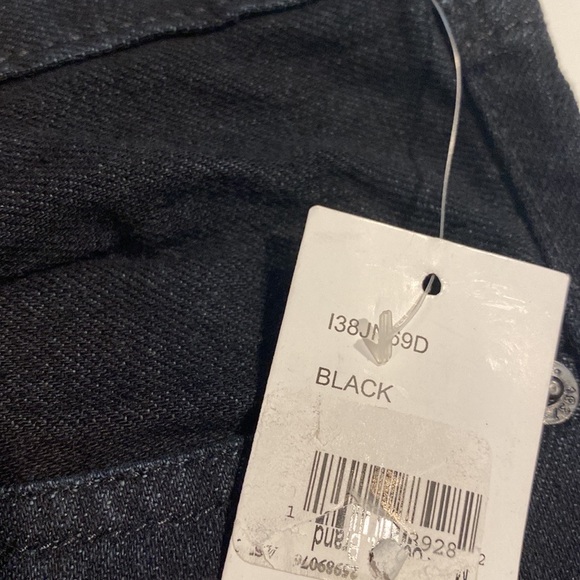 Izod SZ 34 x 30 Black Slim Straight Fit Denim Jeans New D23 - Picture 4 of 14